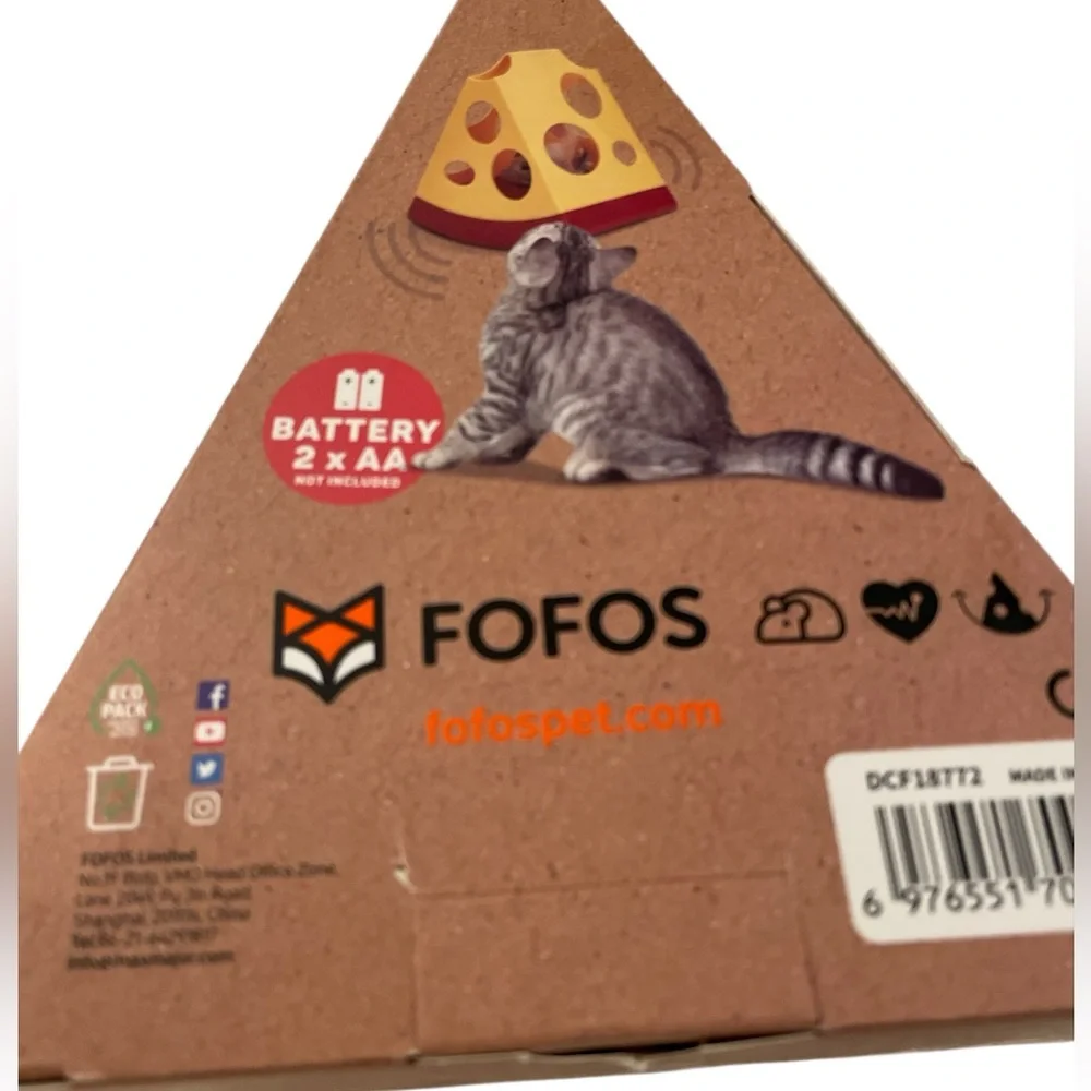Mouse in Cheese Electronic Spin Cat Toy